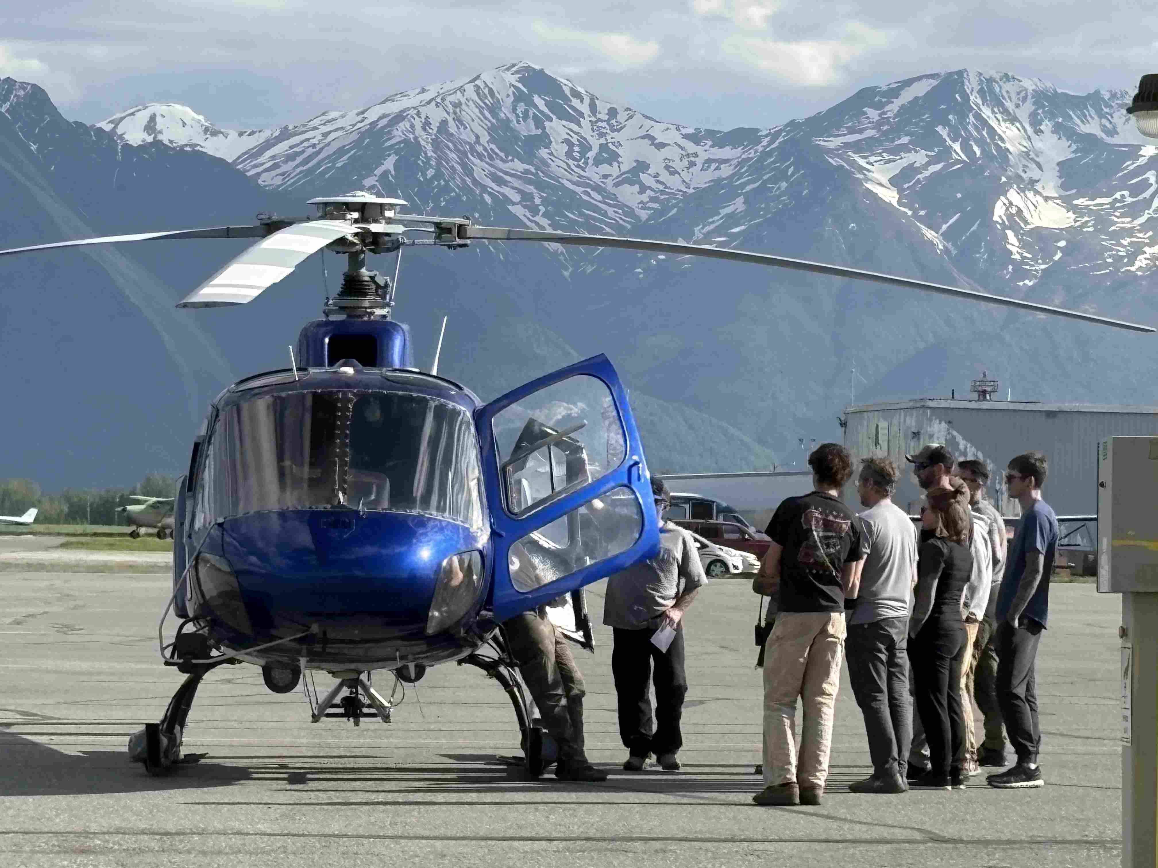 Helicopter at Alaska Skydive Center